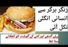 Human Flesh Zinger Burger In Restaurants